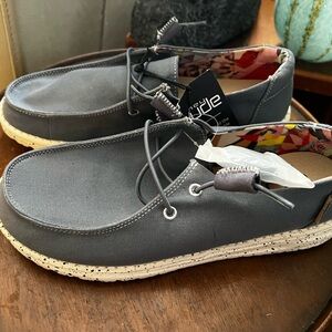 Hey Dude Men's Charcoal Loafers